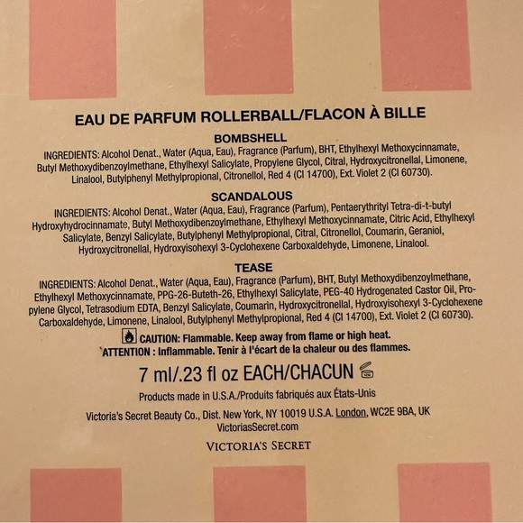 3 Rollerball Perfume Set - Bombshell, Scandalous, Tease - Picture 3 of 3